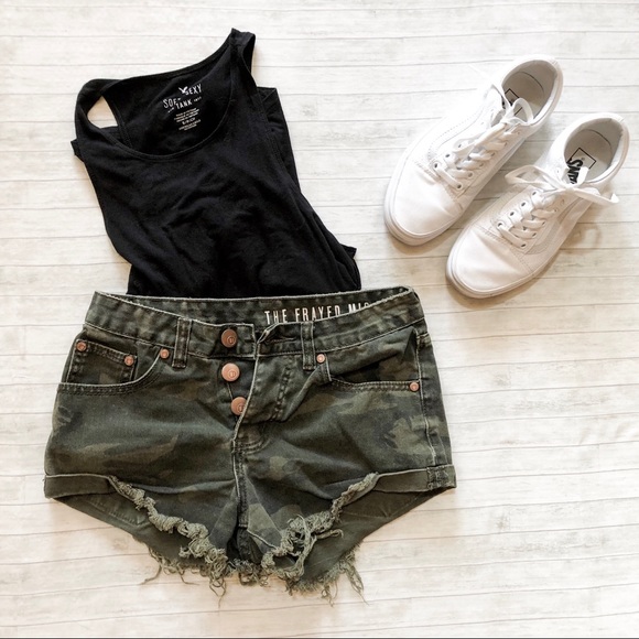 Cotton On Pants - Cotton On Camo Jean Shorts Cotton On Pants - Cotton On Camo Jean Shorts